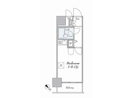 ワコーレ川崎2(ワンルーム/3階)の間取り写真
