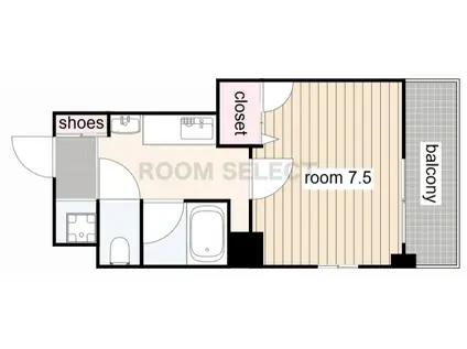 C&Mノリタケ(1K/5階)の間取り写真