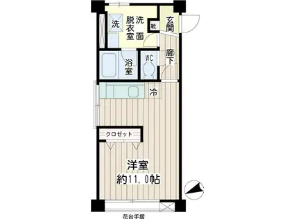 カルム町屋(ワンルーム/4階)の間取り写真