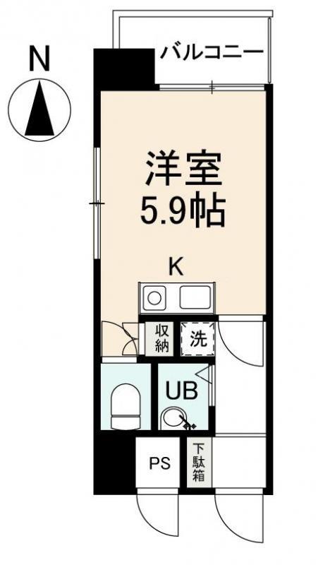 朝日プラザアーバンコア高松403号(ワンルーム/4階)の間取り写真