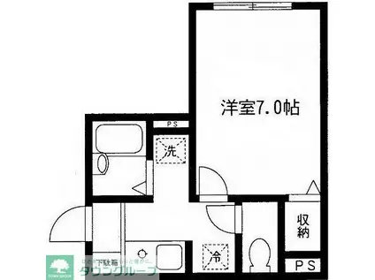 ドルチェ大岡山(1K/1階)の間取り写真