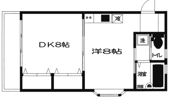 CM16(1DK/3階)の間取り写真