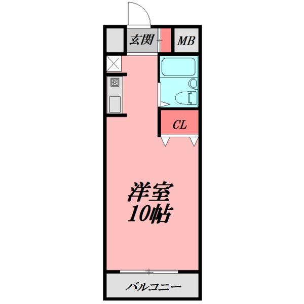 リバーサイド門真(ワンルーム/2階)の間取り写真