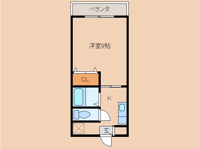アルカコンネ桜(1K/3階)の間取り写真