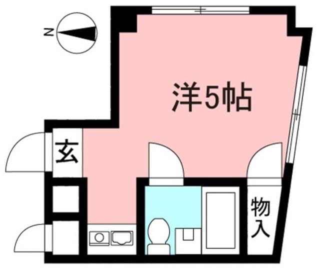 ユーハ上北沢マンション(ワンルーム/1階)の間取り写真