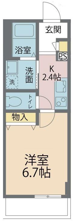ESTRELLA(1K/2階)の間取り写真