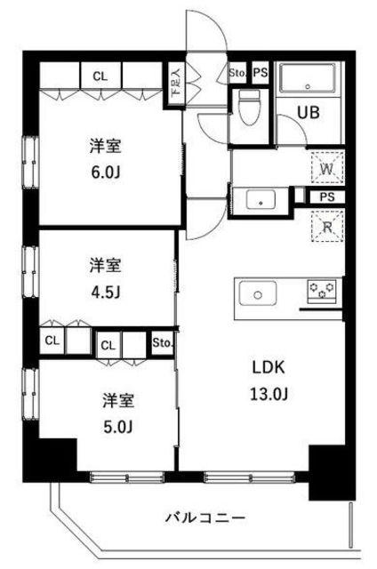 アーバンパーク立石(3LDK/2階)の間取り写真