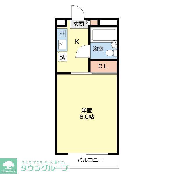 パールハイツ(1K/1階)の間取り写真
