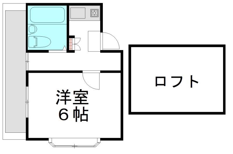 マイパレスPARTIII(1K/2階)の間取り写真