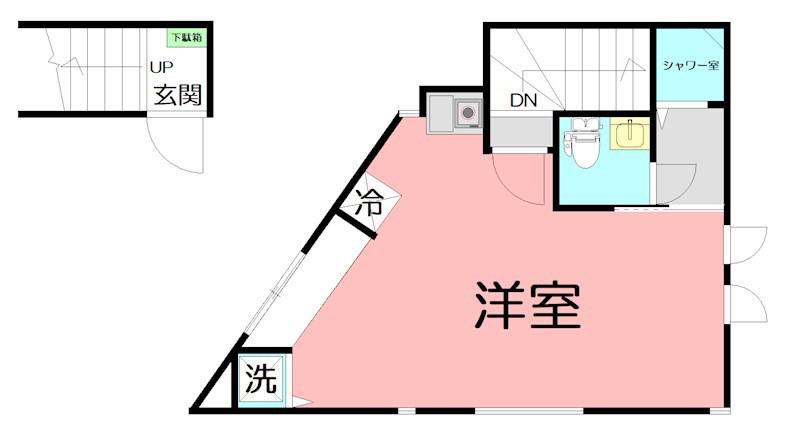 NINO HOUSE(ワンルーム/2階)の間取り写真