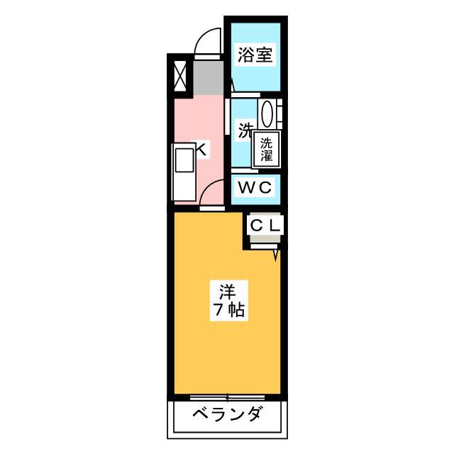 IL BIANCO(1K/5階)の間取り写真