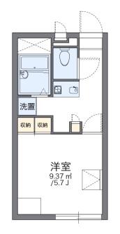 レオパレスヒルデナーハイム(1K/1階)の間取り写真