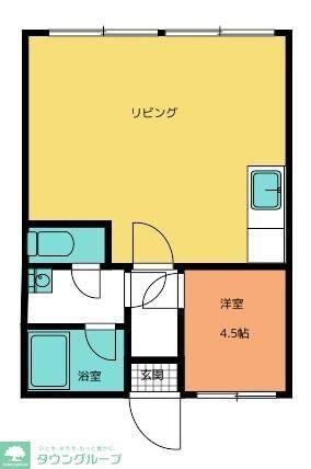 シオン上福岡(1LDK/5階)の間取り写真