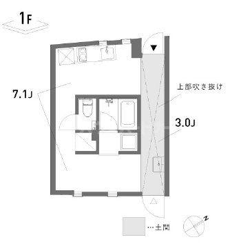MAISON K(ワンルーム/1階)の間取り写真