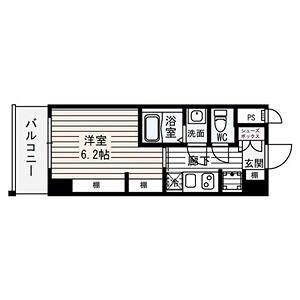 リブネスコート大阪大学前(1K/10階)の間取り写真