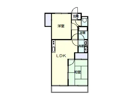 いづみマンション(2LDK/2階)の間取り写真