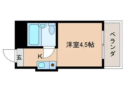 フォレスト高畑マンション(1K/5階)の間取り写真