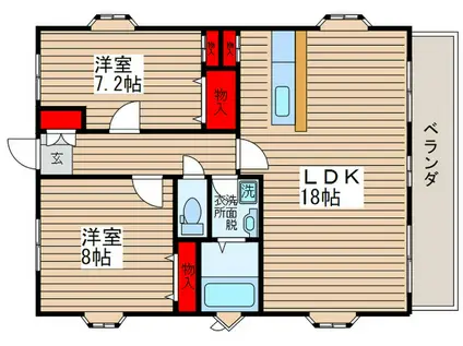 ストーム桜台(2LDK/2階)の間取り写真