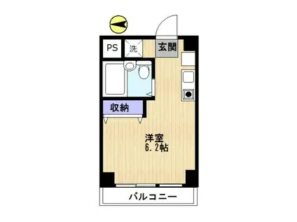 メゾン竹ノ塚(ワンルーム/6階)の間取り写真