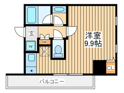 コニファー新子安(ワンルーム/8階)の間取り写真