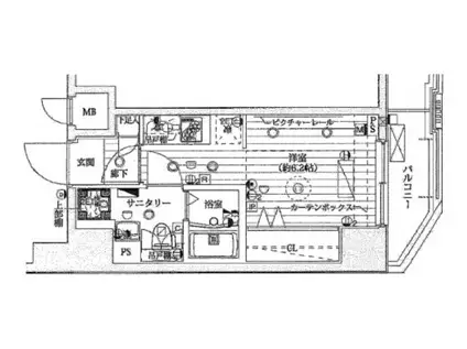 ル・リオン大塚(ワンルーム/2階)の間取り写真