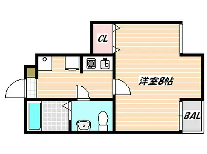 サンイング西船(1K/3階)の間取り写真