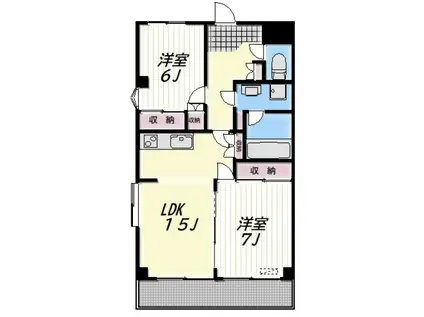 MAGNOLIA HOUSE(2LDK/4階)の間取り写真