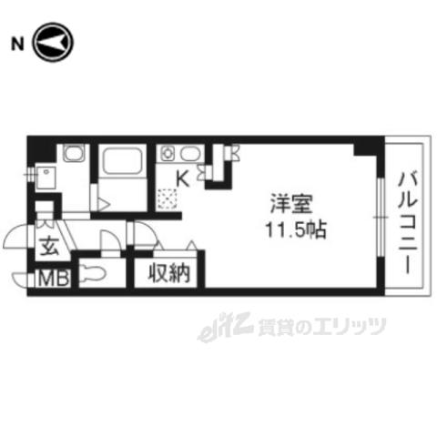 Mプラザ津田駅前十番館(1K/5階)の間取り写真