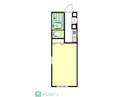 メゾンクォーレII(1K/1階)の間取り写真