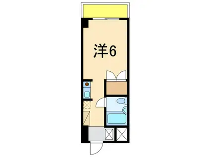 オクタワーズ長岡中央弐番館(ワンルーム/4階)の間取り写真