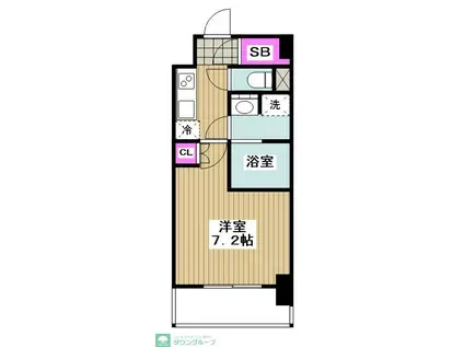 JMF RESIDENCE 町田(1K/3階)の間取り写真