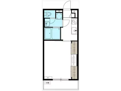 リブリ・FUSTO(1K/1階)の間取り写真