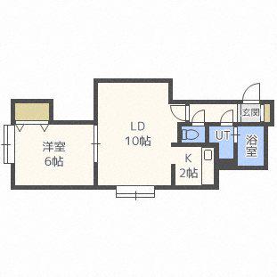 フォレストハイムN25(1LDK/2階)の間取り写真