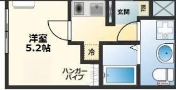 センターパーク平井VII(1K/1階)の間取り写真