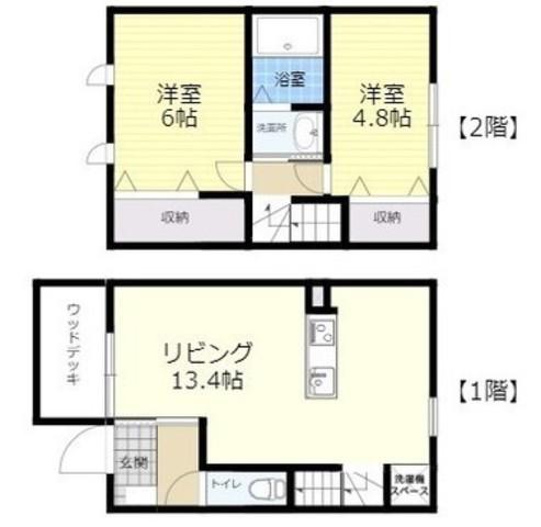 ヴィスタマーレT(2LDK/1階)の間取り写真