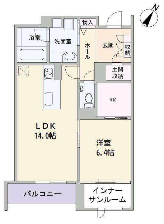 レグルスグランデ(1LDK/2階)の間取り写真