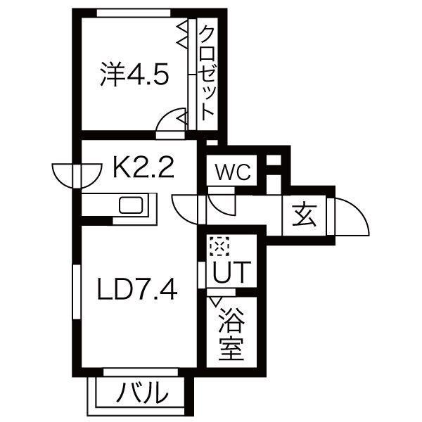 センテナリオL175(1LDK/4階)の間取り写真
