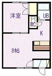 アスティ(1LDK/1階)の間取り写真