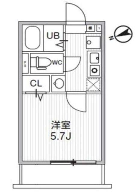 T′S CUORE柴又I(1K/3階)の間取り写真