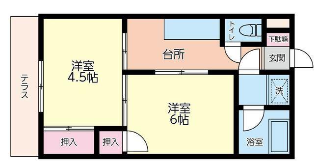 ハイムさんきパート13(2DK/1階)の間取り写真