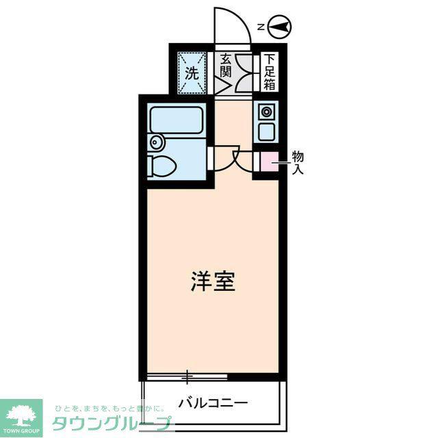 ダイホープラザ鶴見(1K/4階)の間取り写真
