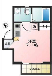 GLANZ千石II(ワンルーム/3階)の間取り写真