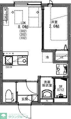 KEIAI RESIDENCE 新柏II(1LDK/1階)の間取り写真