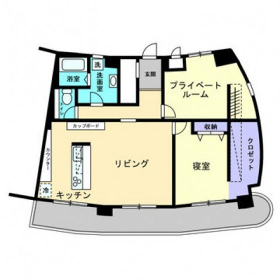 エクセルメゾン岡山(2LDK/10階)の間取り写真