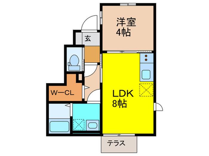 練馬区向山四丁目計画(1LDK/1階)の間取り写真