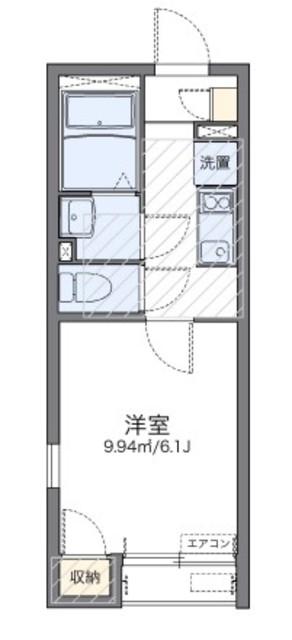レオネクストグランツ ハイツ(1K/1階)の間取り写真