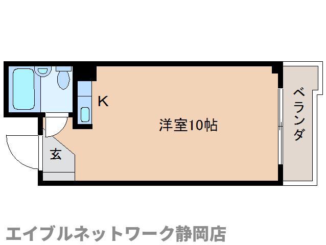 フルカワ第ニビル(ワンルーム/4階)の間取り写真