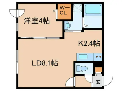 ALTA MAREA 月寒中央(1LDK/4階)の間取り写真
