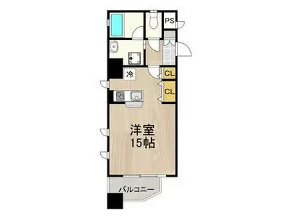 CITY SPIRE 名駅北(ワンルーム/8階)の間取り写真