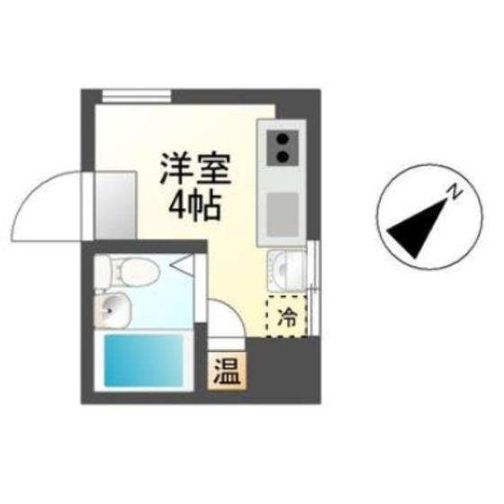 プチリヴェール昭和町(ワンルーム/3階)の間取り写真